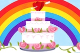 illustration of a wedding cake.