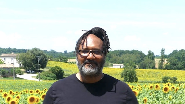 profile picture of lewis gordon outdoors, sunflower background