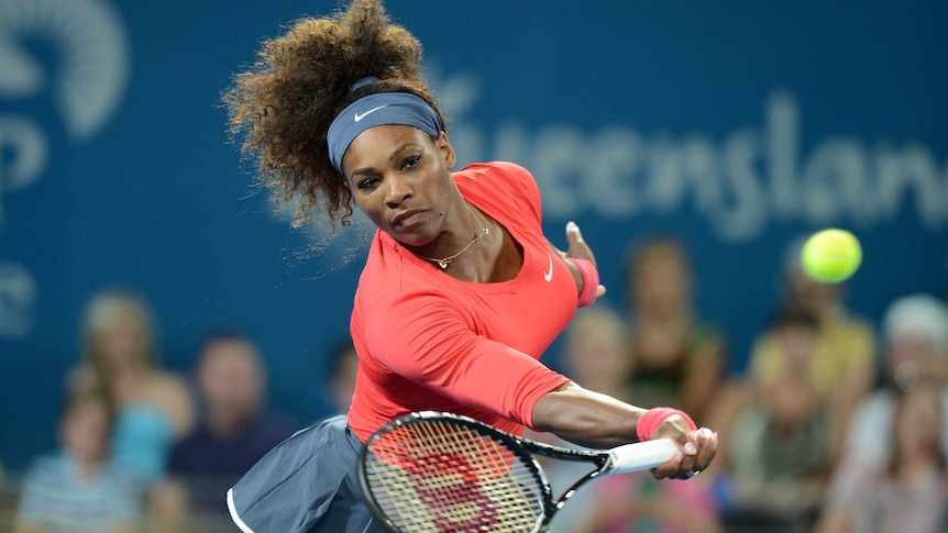 American Serena Williams has produced a devastating performance to win the Brisbane International.