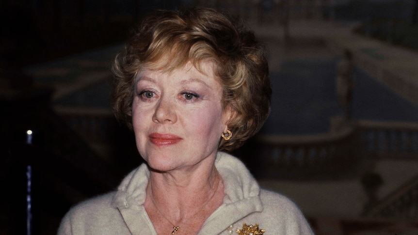 A close up of Glynis Johns in the 80s.