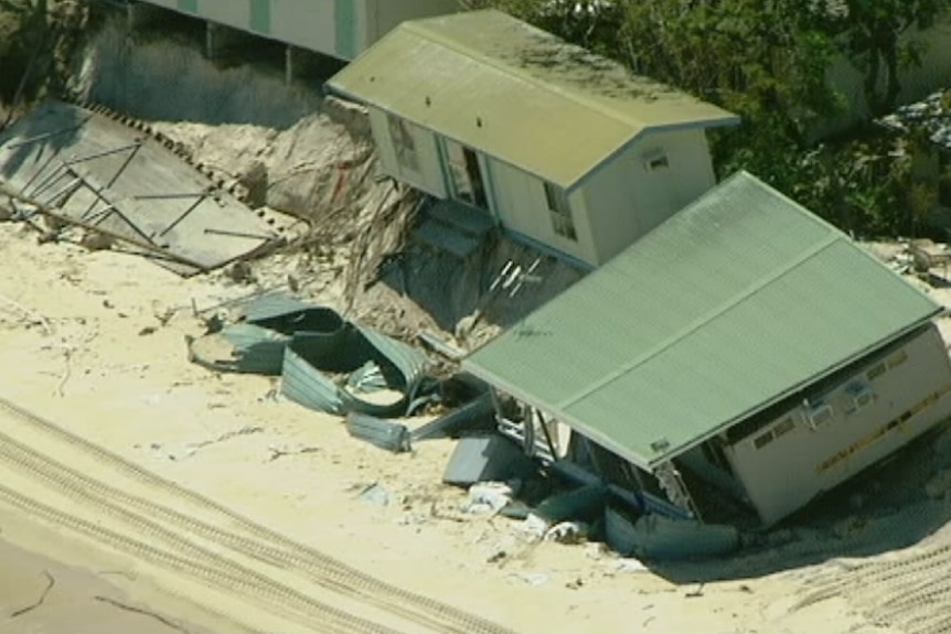 Erosion on Putney Beach on Great Keppel Island in February.