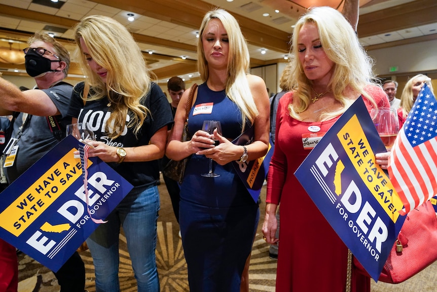 Larry Elder supporters in California