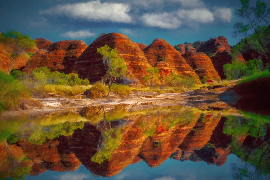 Steve Parish's photo of the Bungle Bungle Ranges in the Kimberley region.