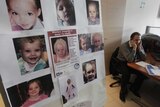 Posters of missing girls in Greece