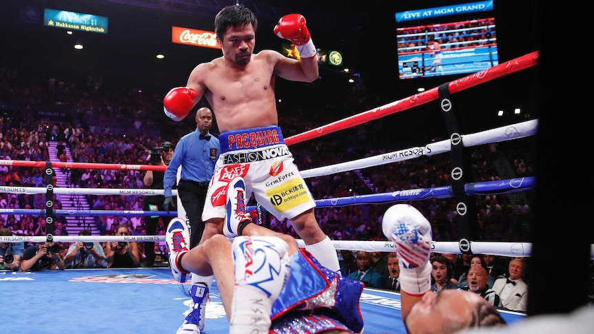 Manny Pacquiao beats Keith Thurman on points to win WBA world welterweight title - ABC News