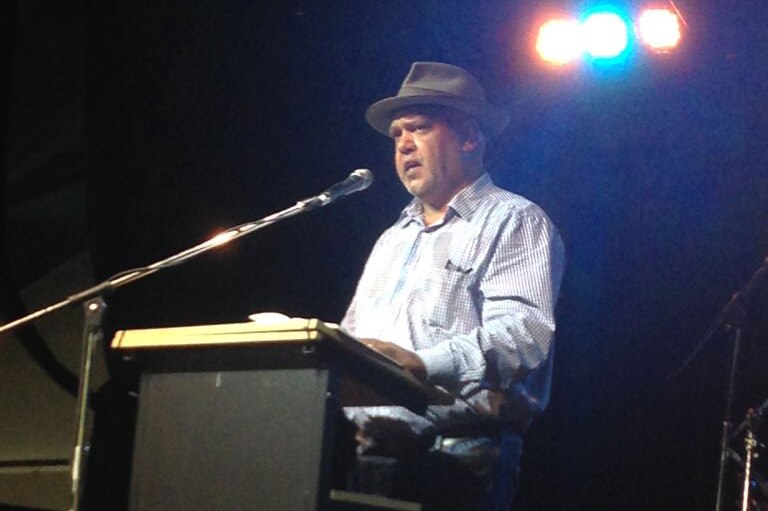 Aboriginal leader Noel Pearson speaking at the Woodford Folk Festival