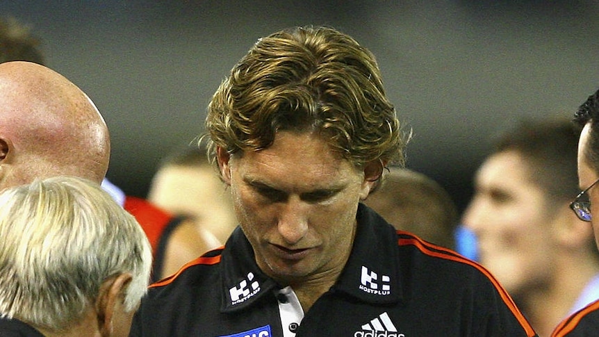 New look ... The Bombers have picked up their act on defence since James Hird took the reins.