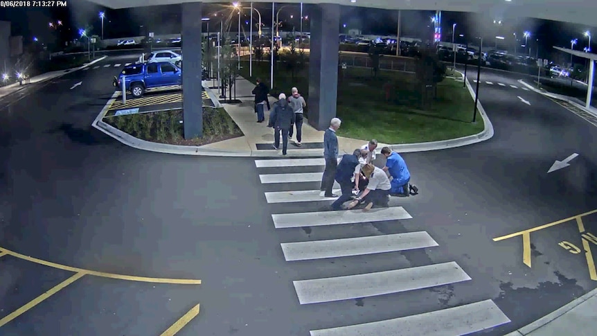CCTV footage of patient being restrained at Latrobe Regional Hospital