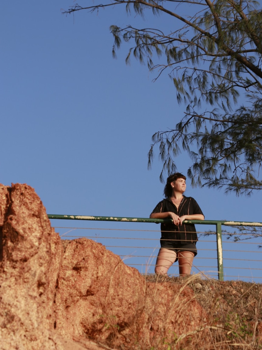 Melbourne woman Anna McDermott at the Nightcliff foreshore.