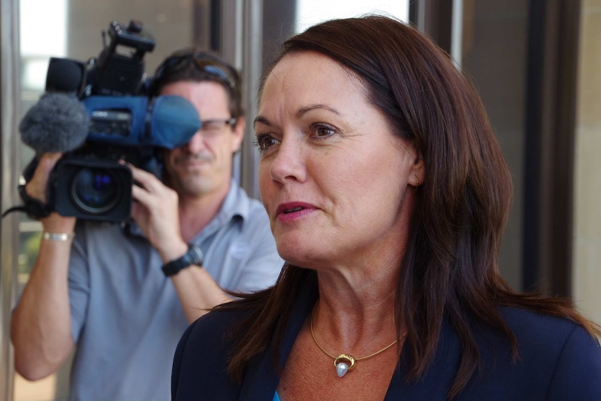 Liza Harvey in front of Parliament house after being elected the new Liberal deputy leader in WA. February 15, 2016.