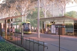 An artists impression of the Dickson light rail stop.