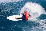 Kelly Slater rides a wave at Margaret River