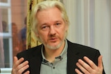 Julian Assange press conference at Ecuador Embassy, London