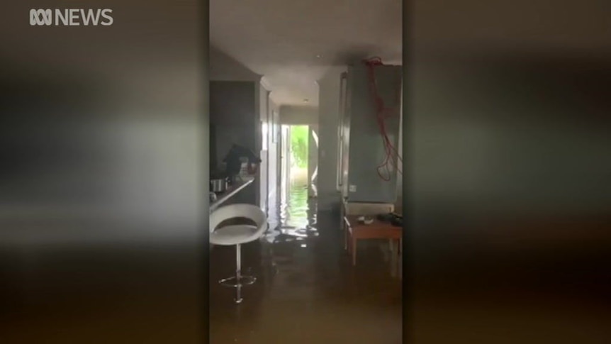 Doug Button's Idalia home was completely flooded