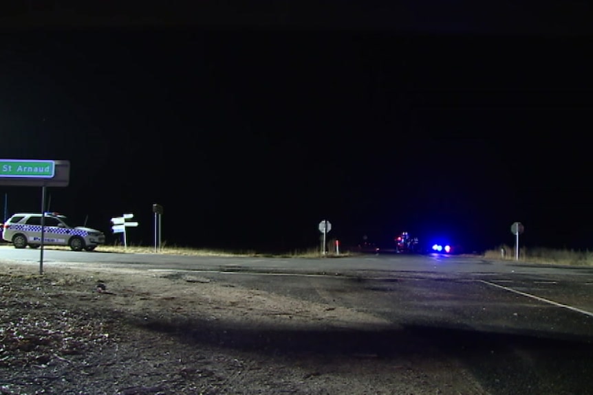 An intersection at Navarre, in country Victoria, were four women were killed in a crash.