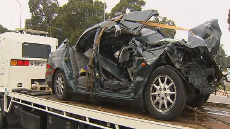 Woman killed when a stolen car hit a cement truck which then crashed into her car