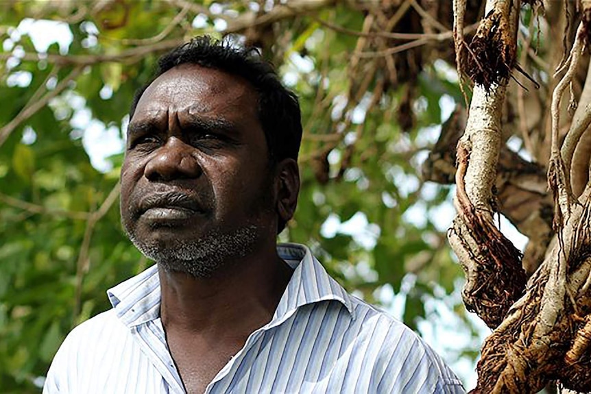 A photo of Rirratjingu leader Witiyana Marika outdoors.