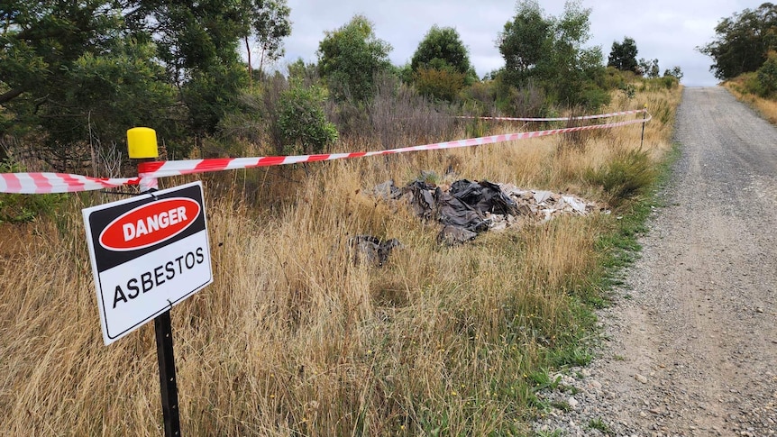 a cordoned-off area of parkland