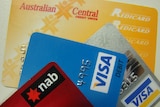 various credit and ATM cards