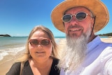 Kellie and Grant Ottaway on a beach