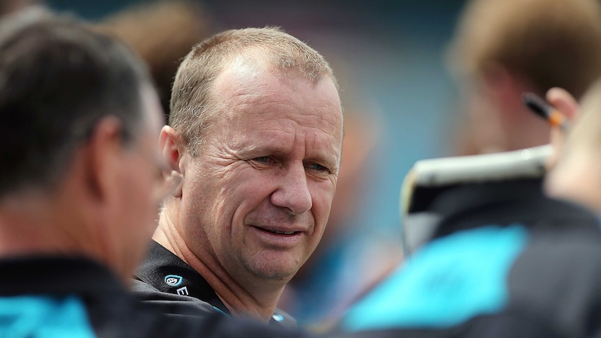 Port Adelaide coach Ken Hinkley has been struck down by a virus