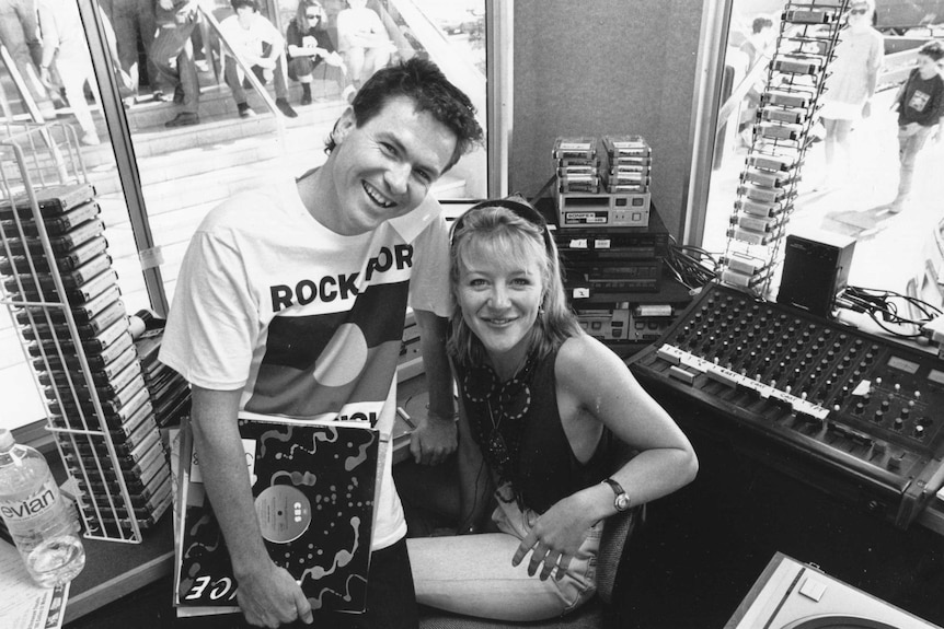 Andy Nehl Tracee Hutchison Melbourne 1989 Triple J Rollout