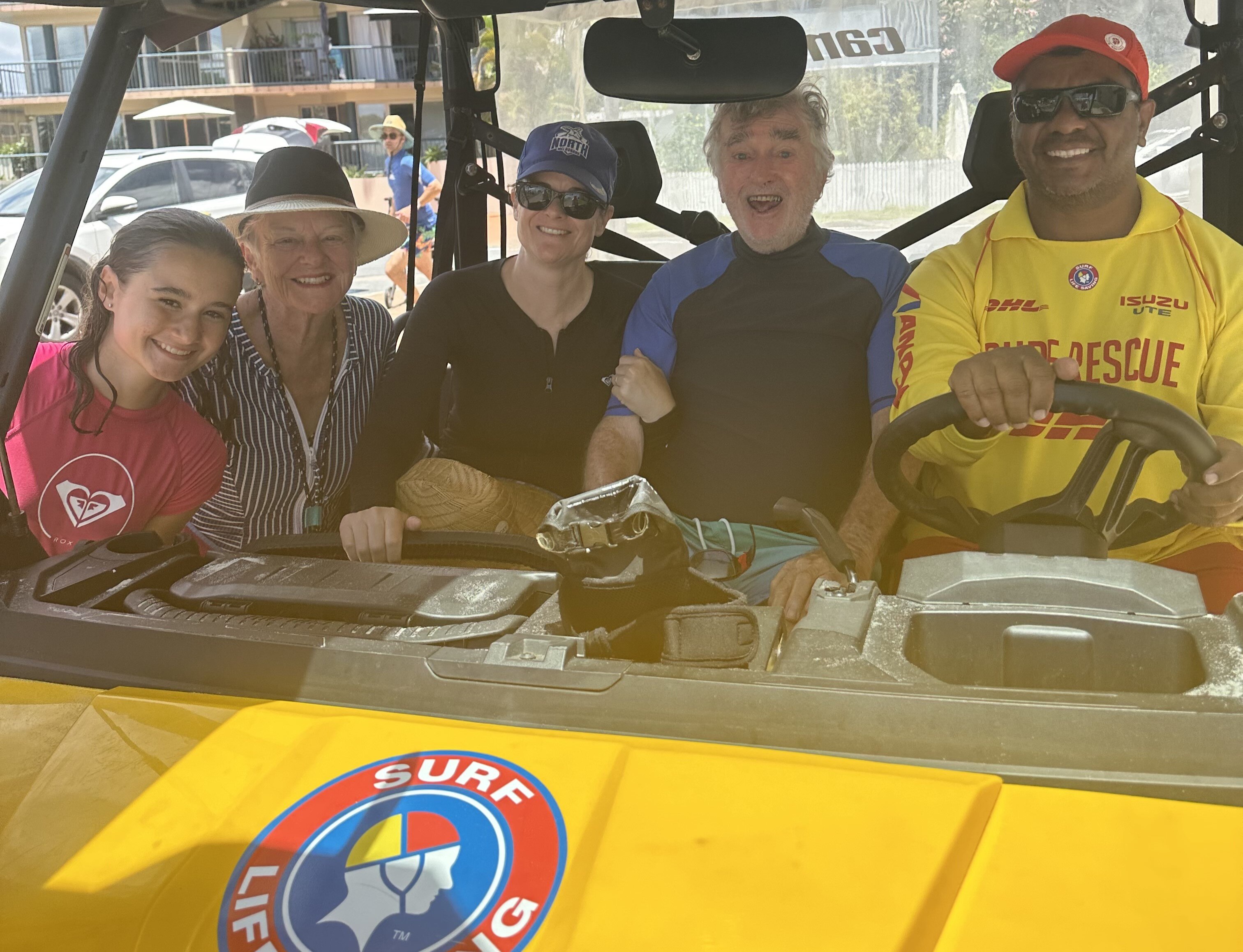 Some people in a car