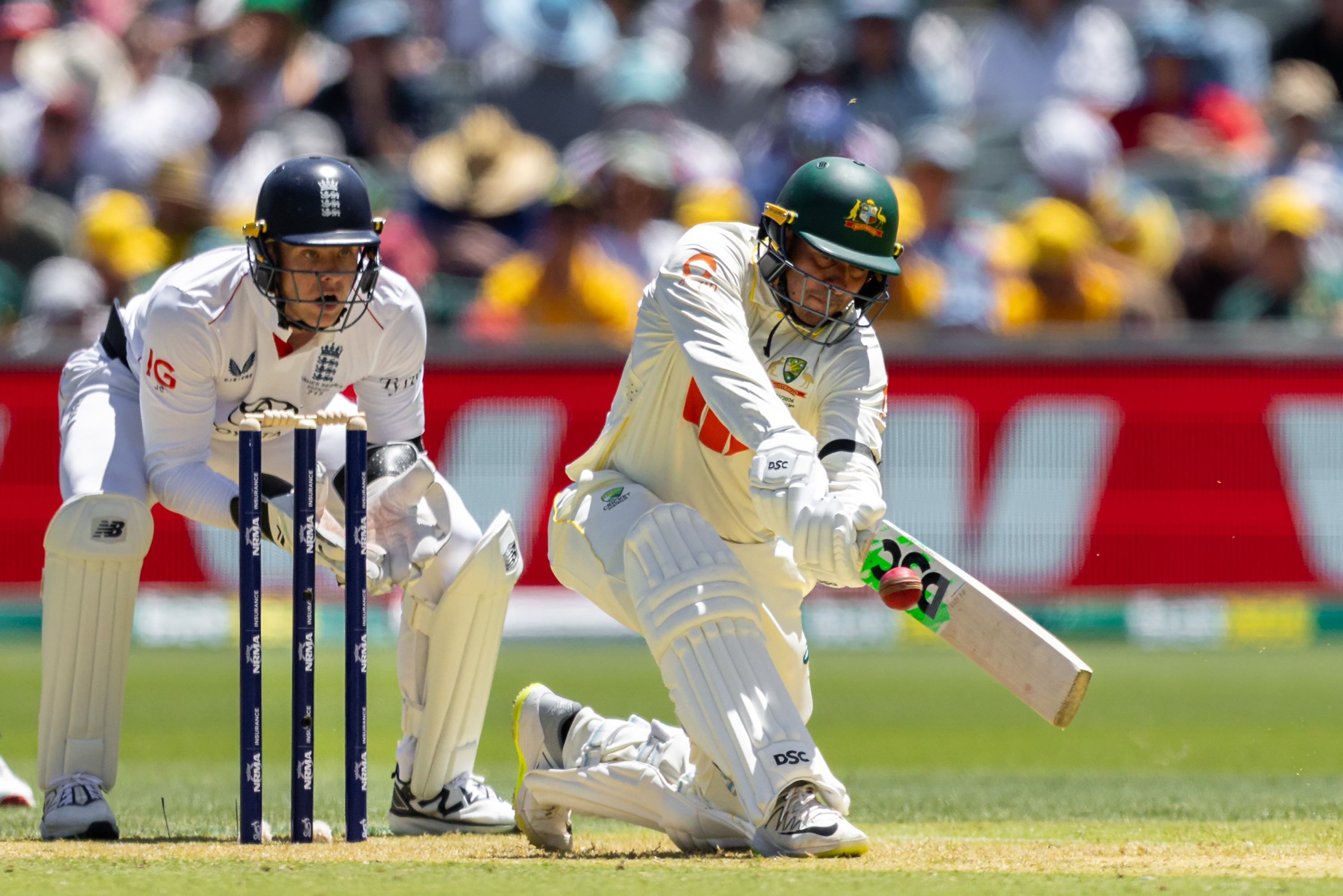 Live: England into the tail as Australia loses momentum once more in Adelaide