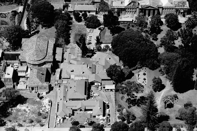 The ABC Perth building from overhead 