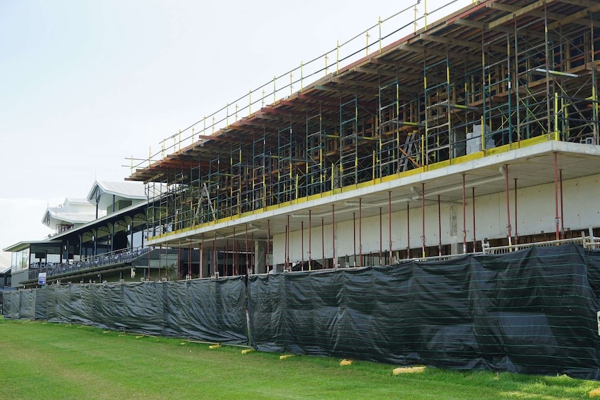 Darwin Turf Club grandstand construction.