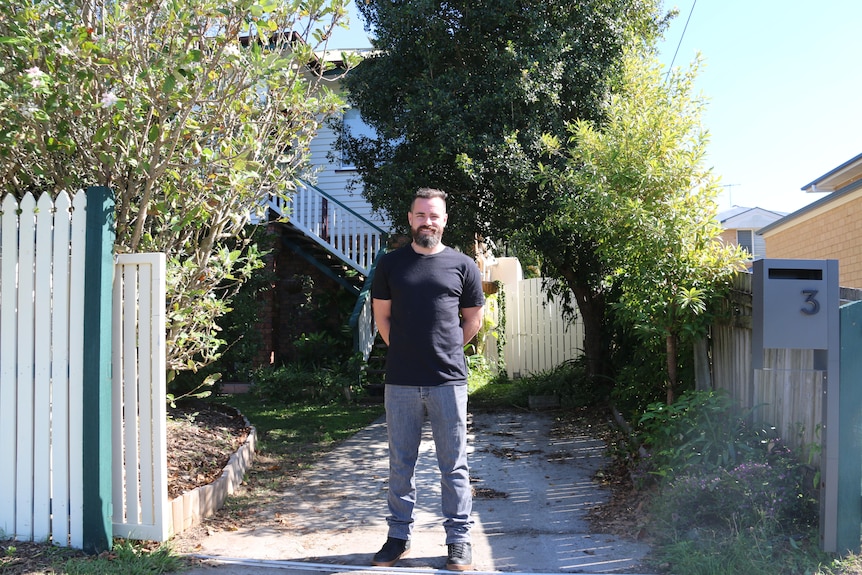 Joe Bridge at his home in Clontarf, east of Brisbane.