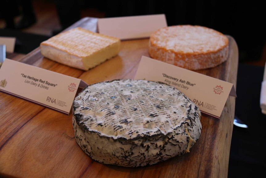 Cheese on display