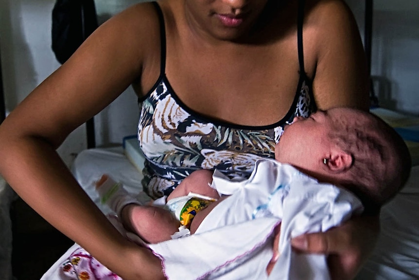 Cuban mother and child