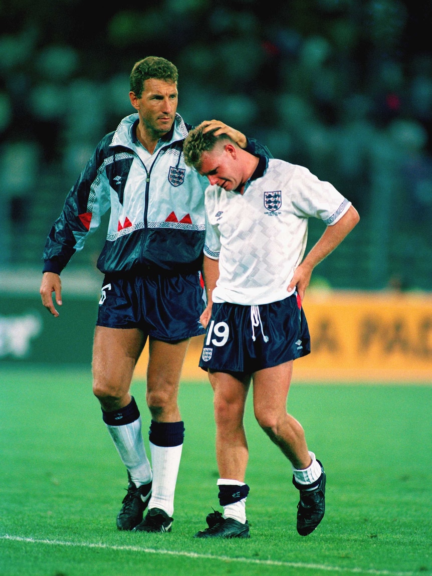 Paul Gascoigne sheds tears after England eliminated by West Germayn