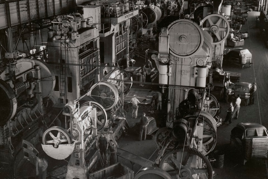 Ford Motor Company manufacturing plant in Geelong, in 1951.