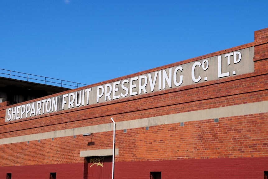 Signage on a SPC building in Shepparton