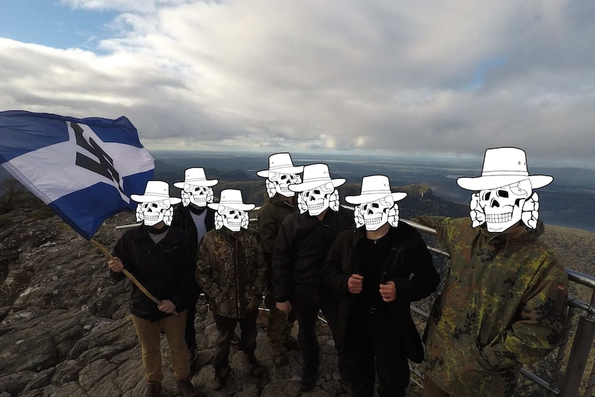Antipodean Resistance members on a hike