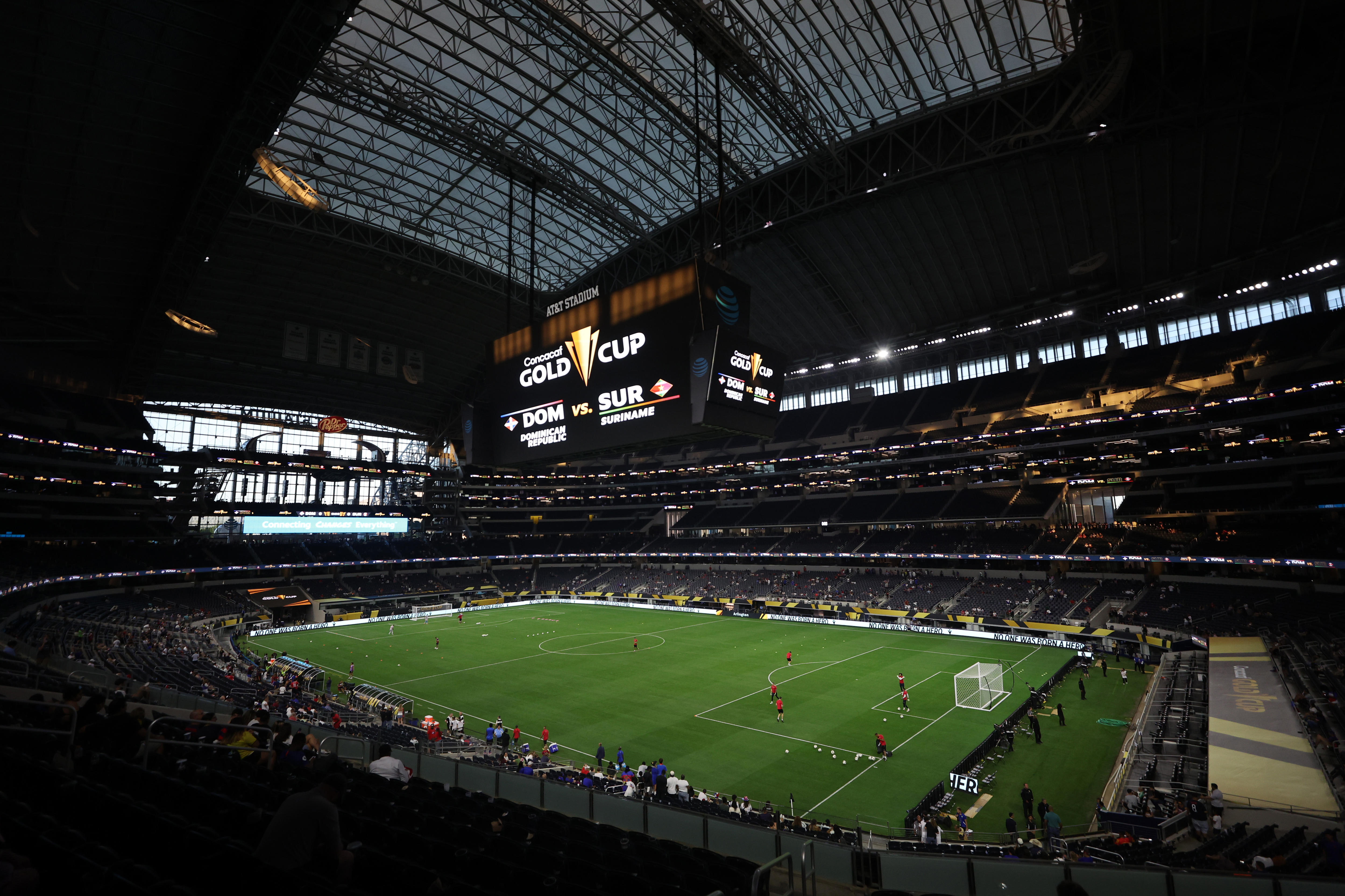 Inside AT&T stadium
