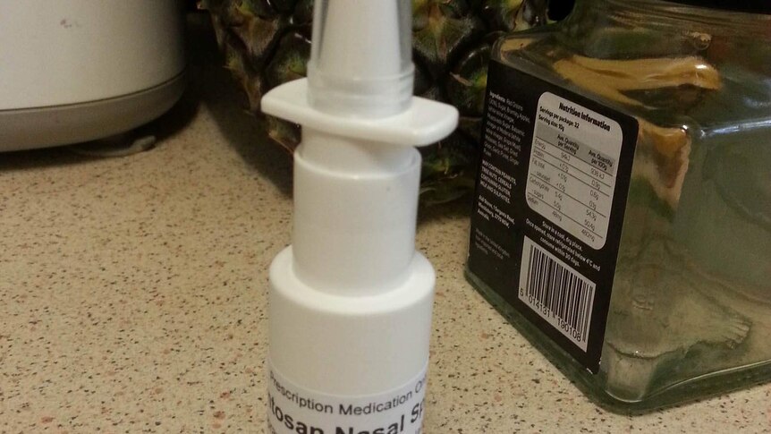 Nasal spray for relief of pain from osteoarthritis