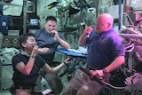 Astronauts taste space lettuce