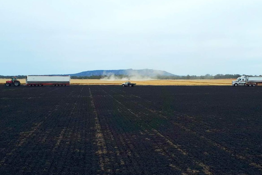 Western Victoria farmer Michael Sudholz claims a grass fire was sparked from his vehicle, now under a recall notice.