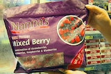 Package of Nanna's mixed berries in shop