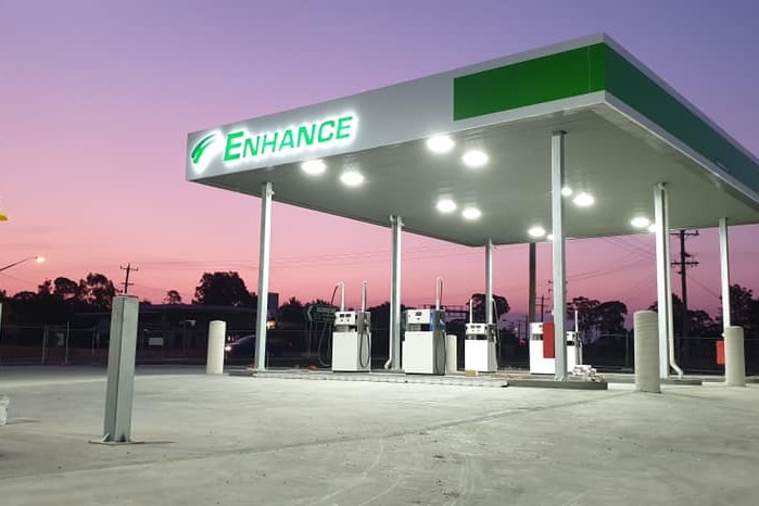 A photo of petrol station.