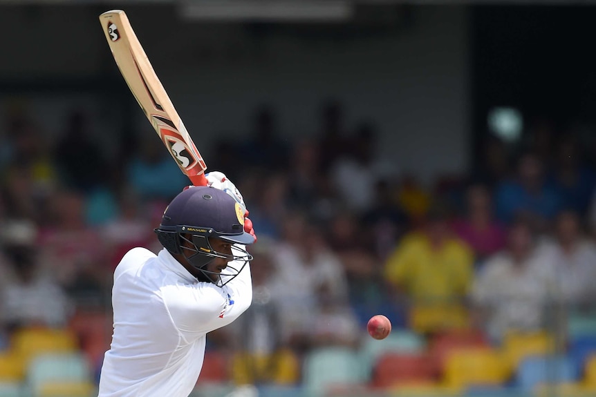 Dhananjaya de Silva bats for Sri Lanka