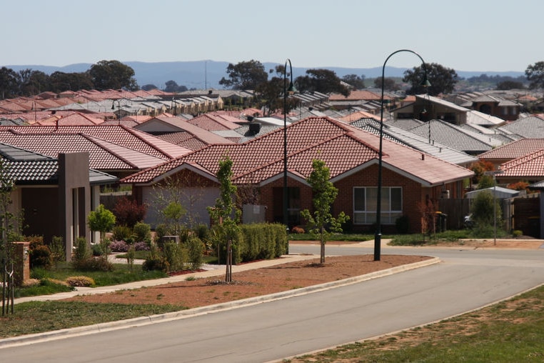 Houses in a high-density estate,
