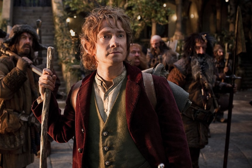 Martin Freeman stars as Bilbo Baggins.