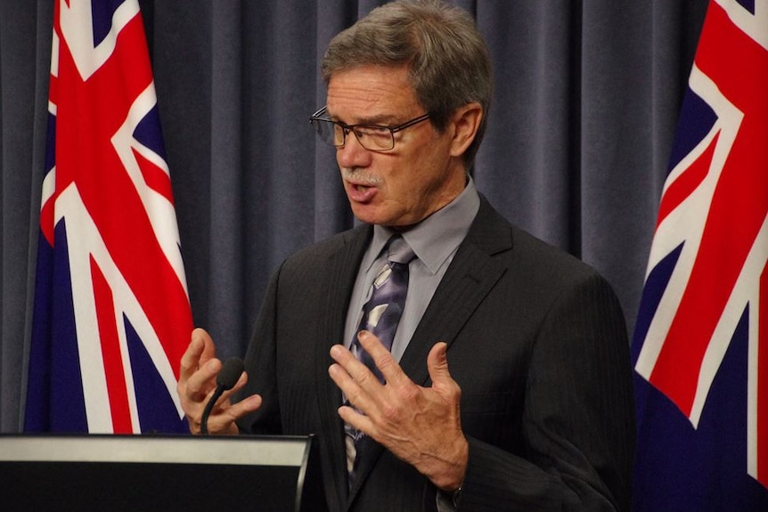 Close-up of WA Treasurer Mike Nahan