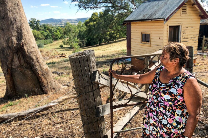 Doreen Webster at the site of the Cootamundra girls' home