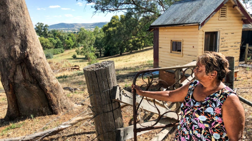 Doreen Webster at the site of the Cootamundra girls' home