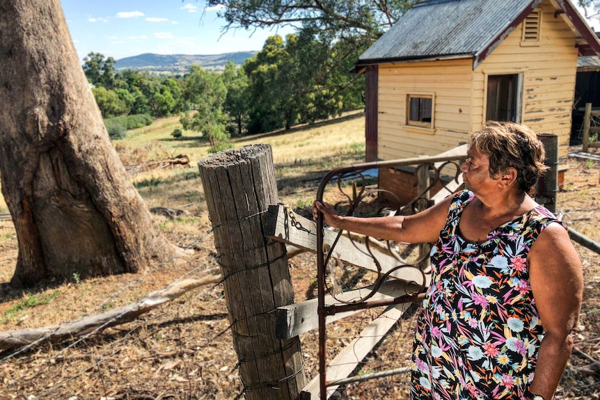 Doreen Webster at the site of the Cootamundra girls' home